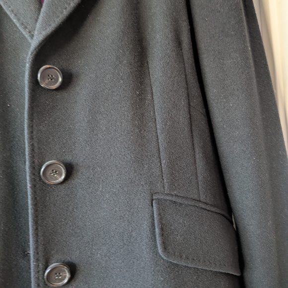Ann Taylor Black Coat with Purple Lining - Picture 5 of 8
